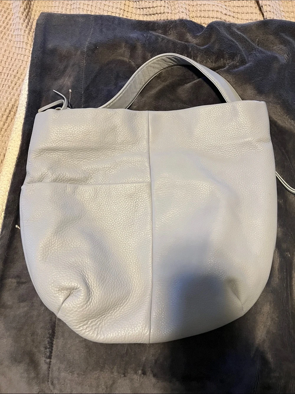 HOBO Gray-Blue Harley Hobo Bag